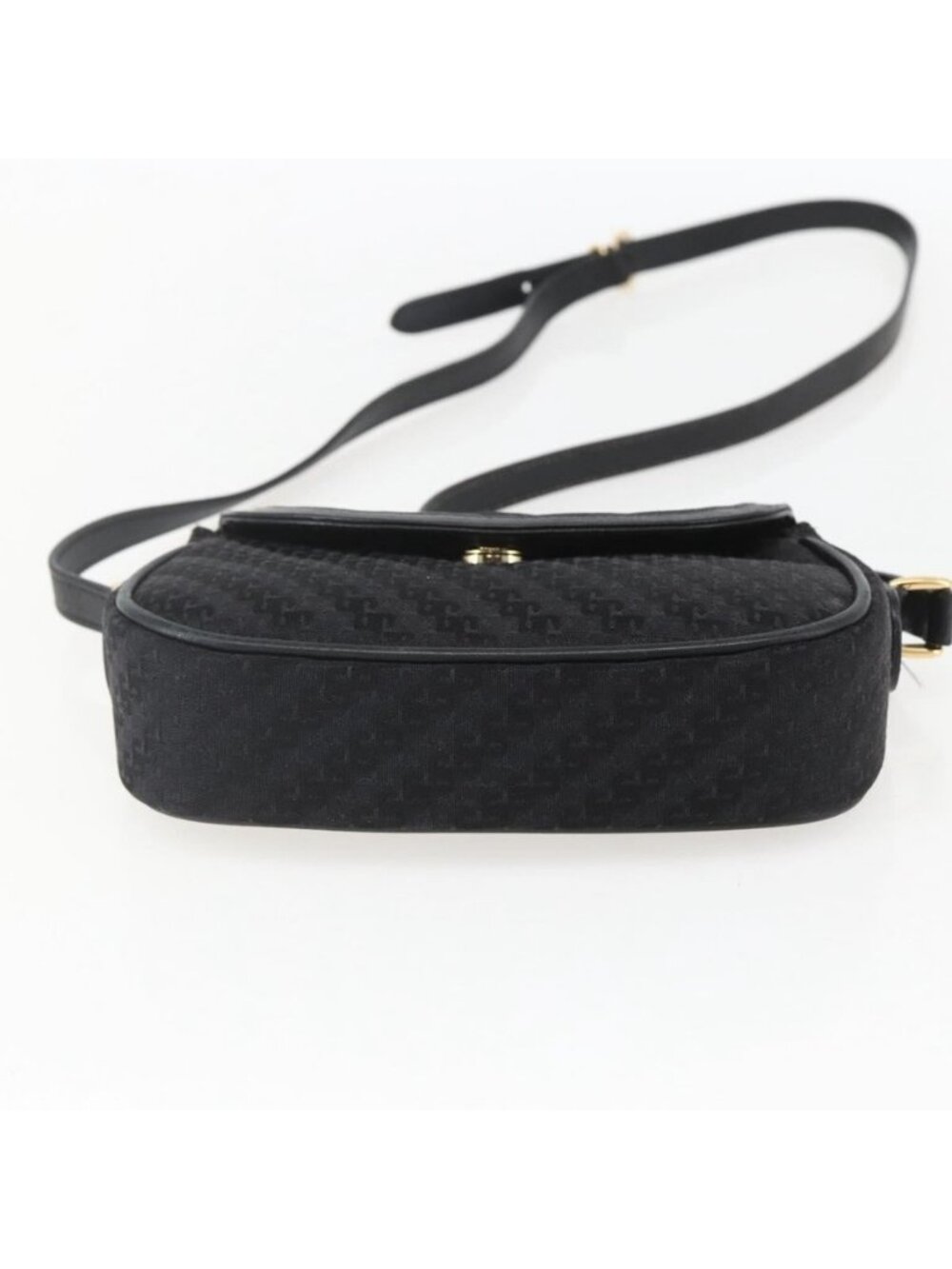 Authentic GUCCI Shoulder Bag Old Gucci Black Gold - Picture 16 of 16